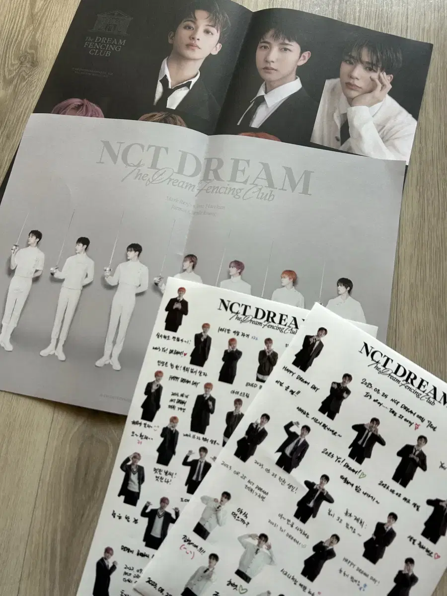 2023 Nct dream season's greetings stickers, 2 x poster 