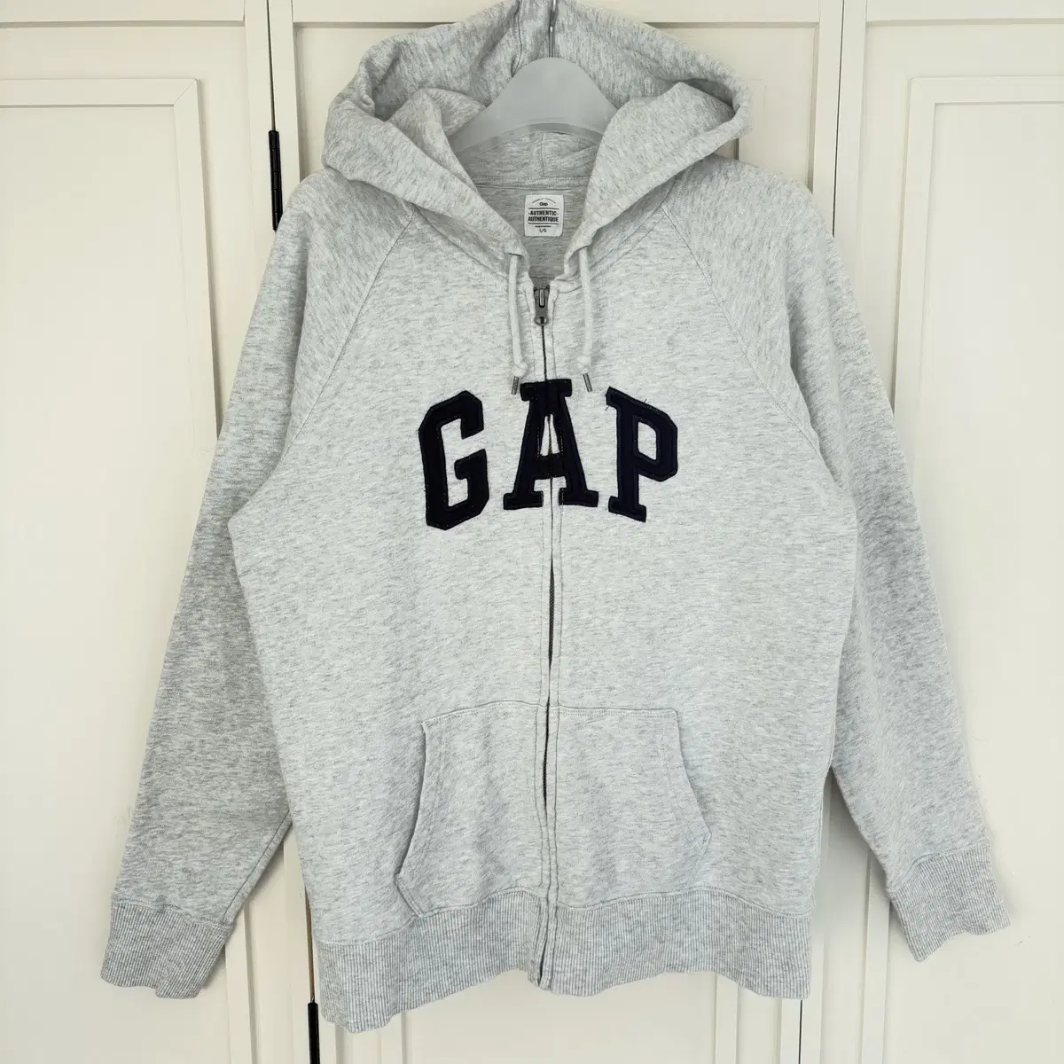 [M]Gap Grey Hooded Zip-up CK8573