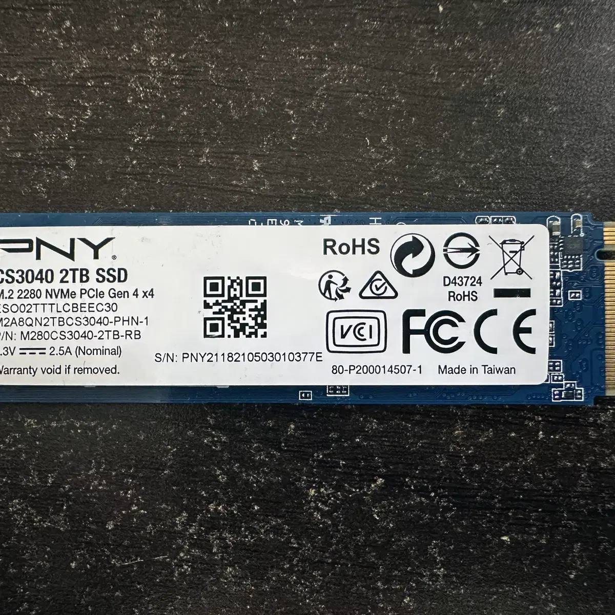 (2TB) PNY XLR8 CS3040 Gen4 M.2 새제품급