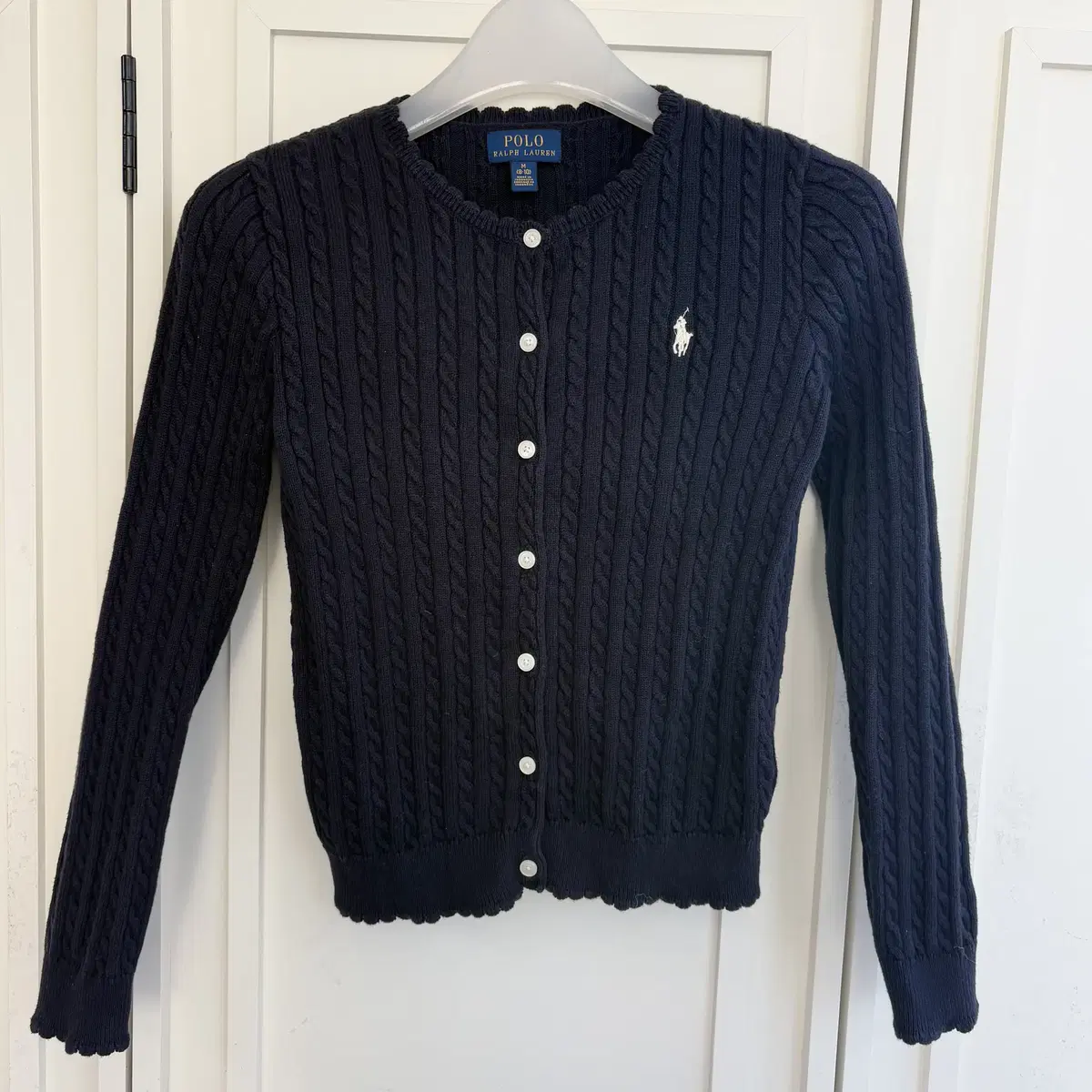 [XXS]Polo Navy Cable Knit Cardigan CK8578