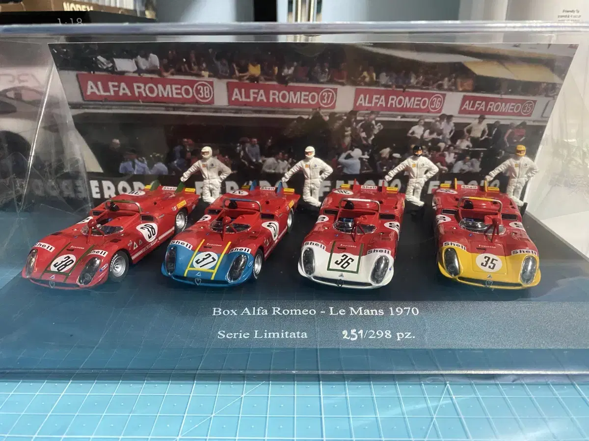 1:43 alfa romeo tipo 33/3 alfa romeo le mans set model