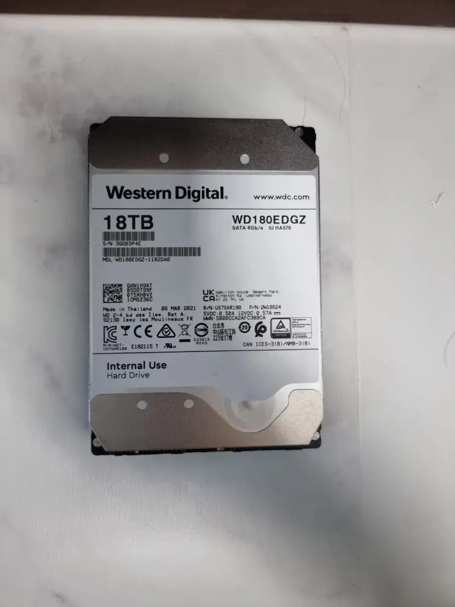 18tb wd sata 하드디스크