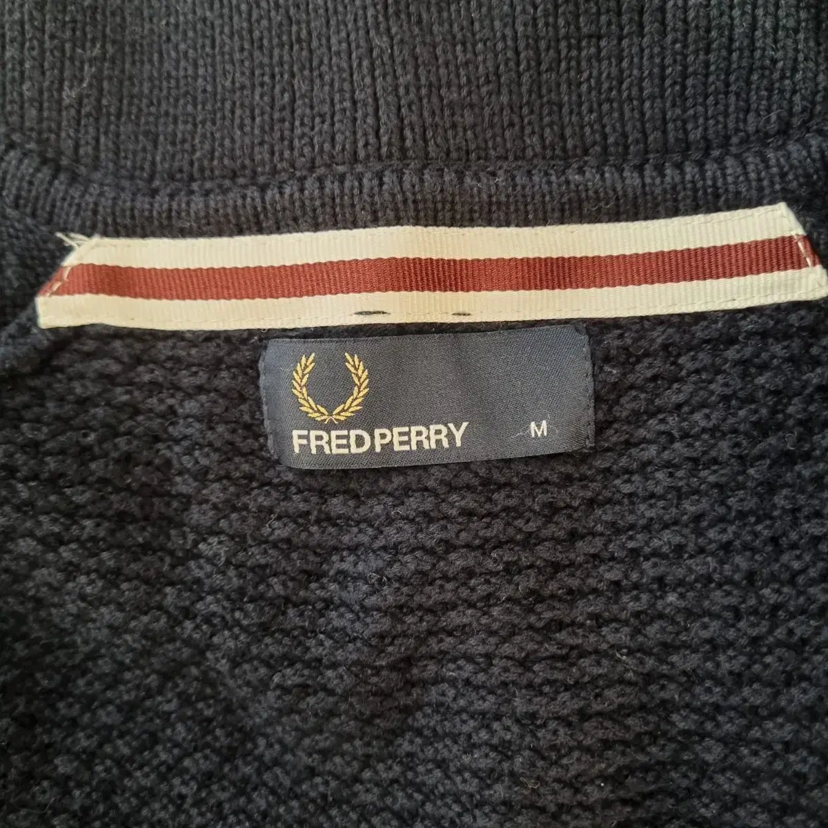 FRED PERRY 프레드페리 집업 니트 스웨터