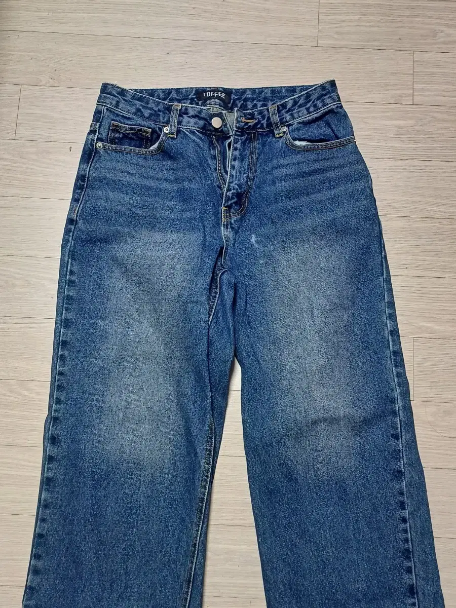 Gentleman's toffee toffee more wide denim pants jeans cream jin