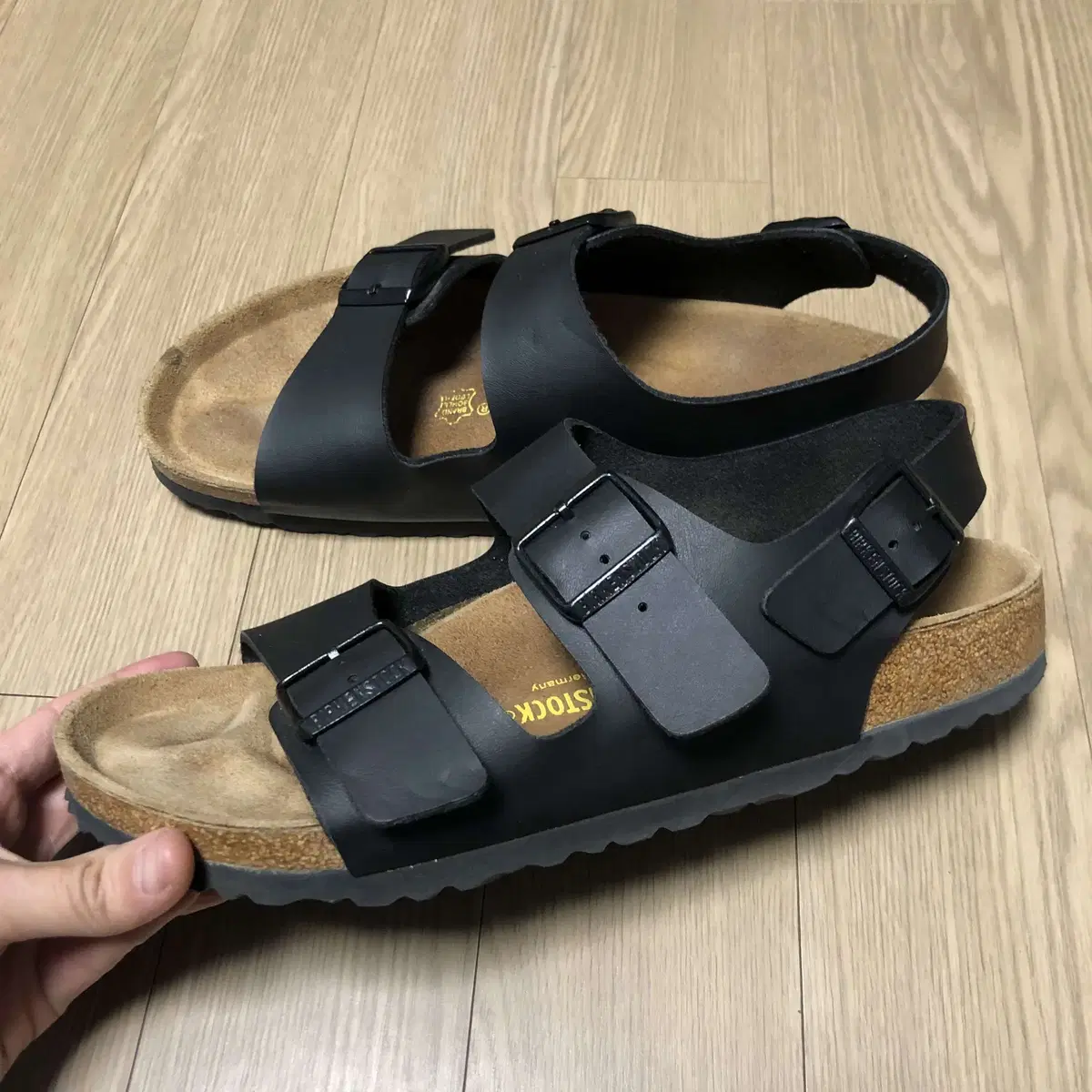 280) 버켄스탁 BIRKENSTOCK 밀라노 블랙 버켄스탁 밀라노 샌들