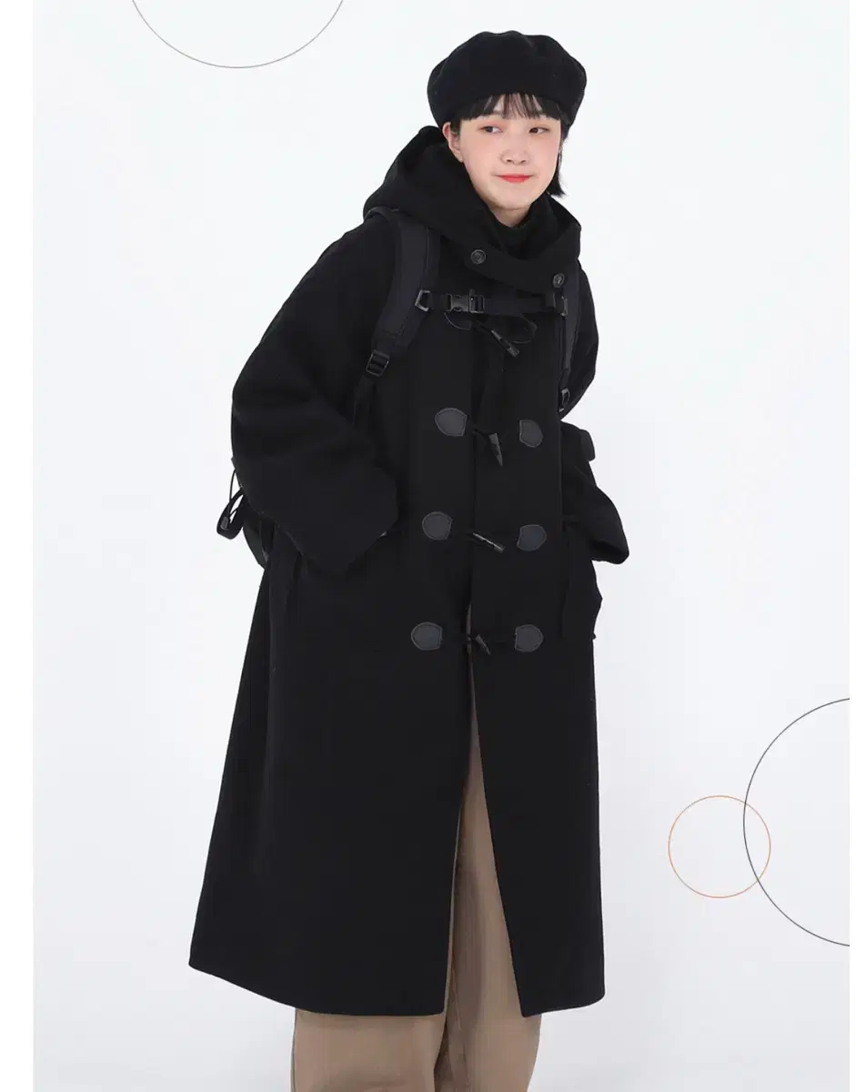 바온 코트 Baka hood duffle coat (브라운)