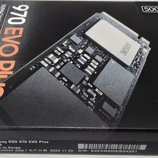 삼성SSD 970EVOplus M.2 500G 미개봉 팝니다.