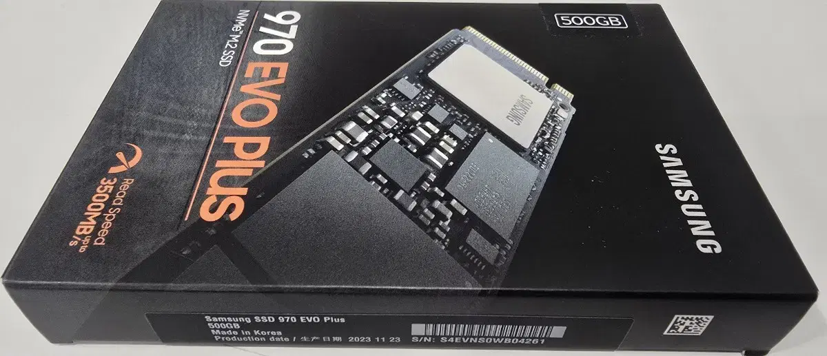 삼성SSD 970EVOplus M.2 500G 미개봉 팝니다.