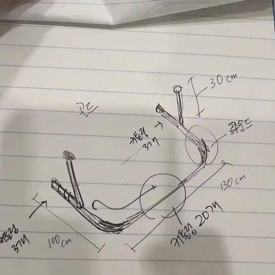 탈의실 봉 피팅룸