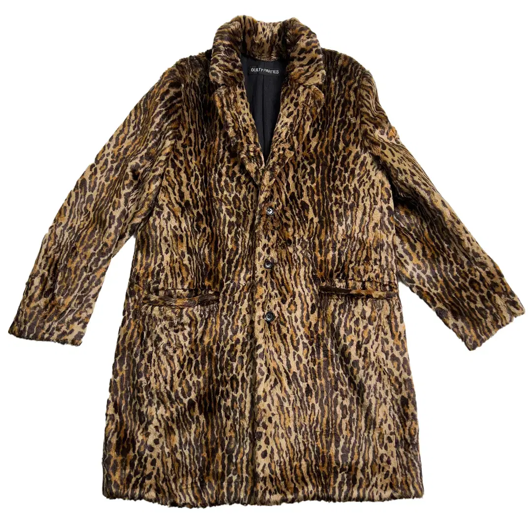 WACKO MARIA LEOPARD FUR COAT 17 FW