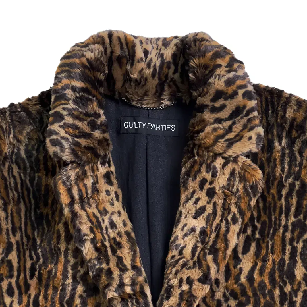 WACKO MARIA LEOPARD FUR COAT 17 FW