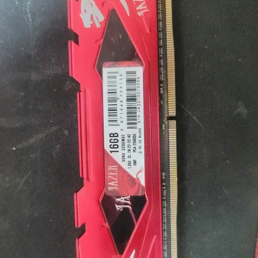 JAZER DDR4 3200Hz 25600u 16g 메모리 카드