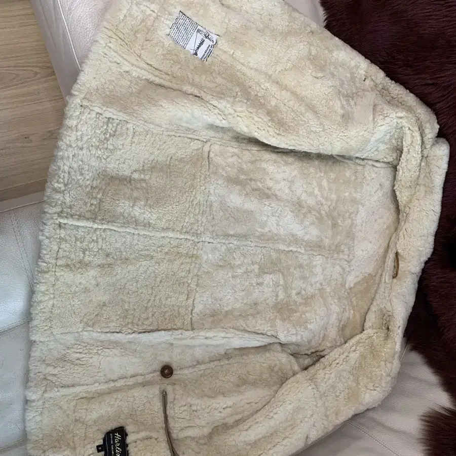 미국 온라인몰 구매 빈티지 양털 무스탕 코트 (shearing coat)