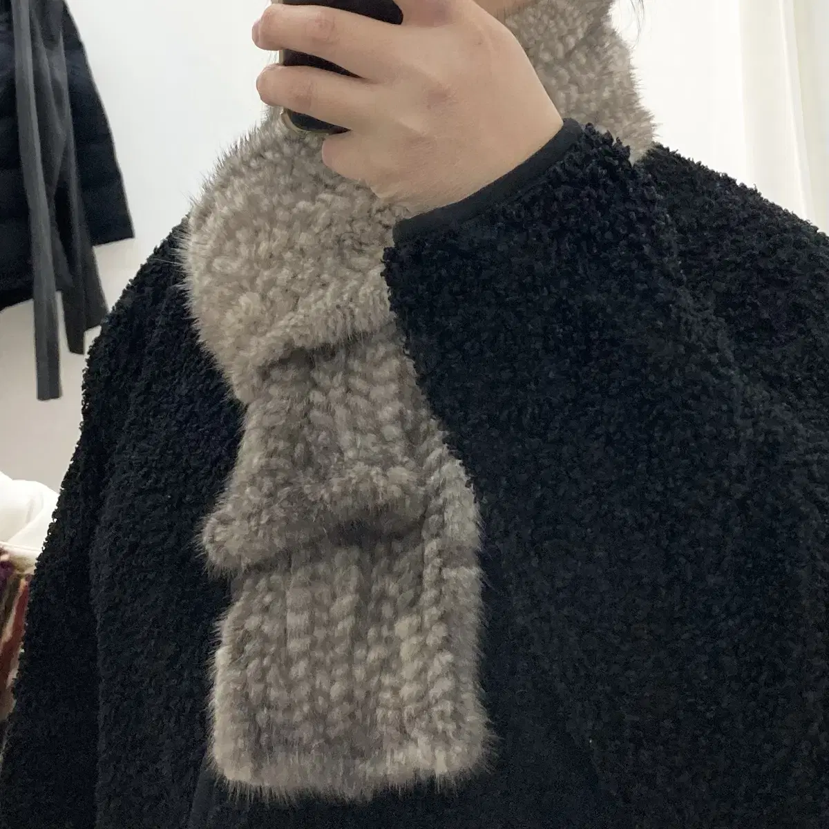 진도모피 밍크 목도리 Jindo Mink Scarf