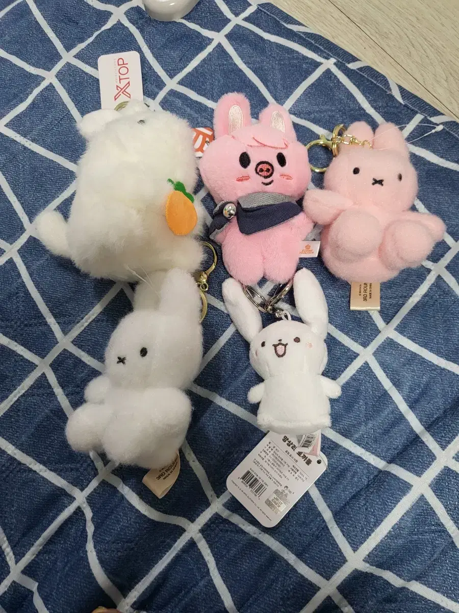 Assorted Bunny Bag Keyring