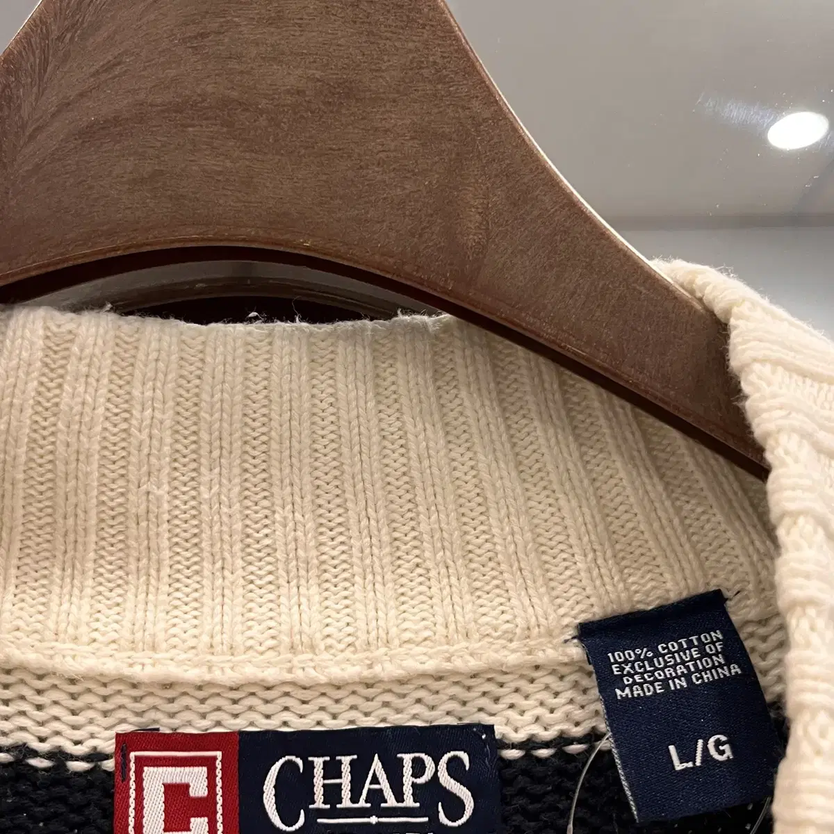 Chaps ralph lauren 챕스 랄프로렌 하프 집업 니트