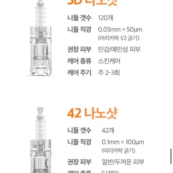 (미사용 새상품)바이오니들 나노샷 오토 MTS  + 42나노샷 10ea