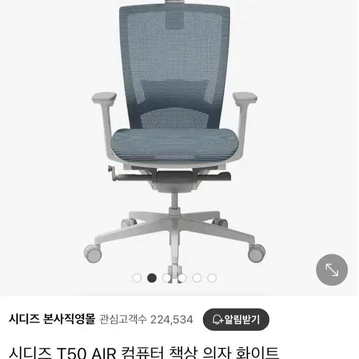 시디즈 T50 AIR 매쉬 의자 (HLDA)