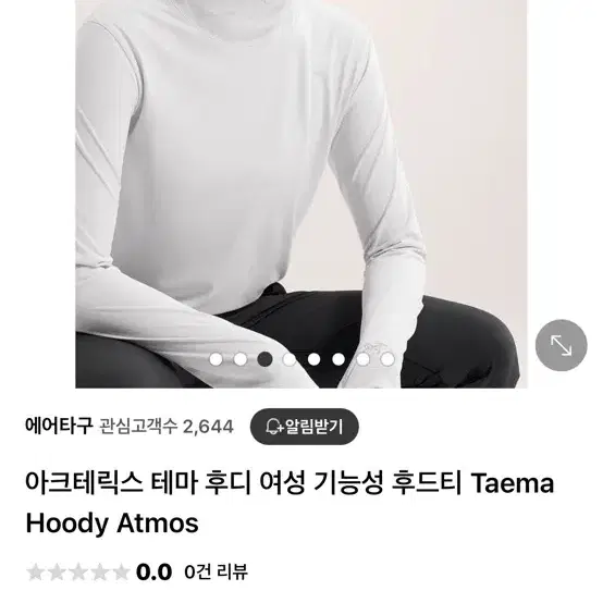 아크테릭스 티마 후디 Taema Hoody 기능성 티셔츠