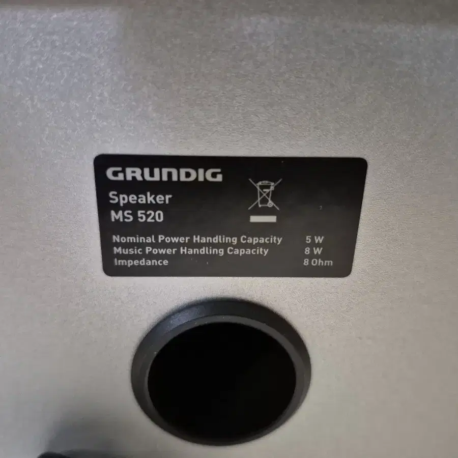 독일 그룬딕 GRUNDIG 미니스피커 MS520