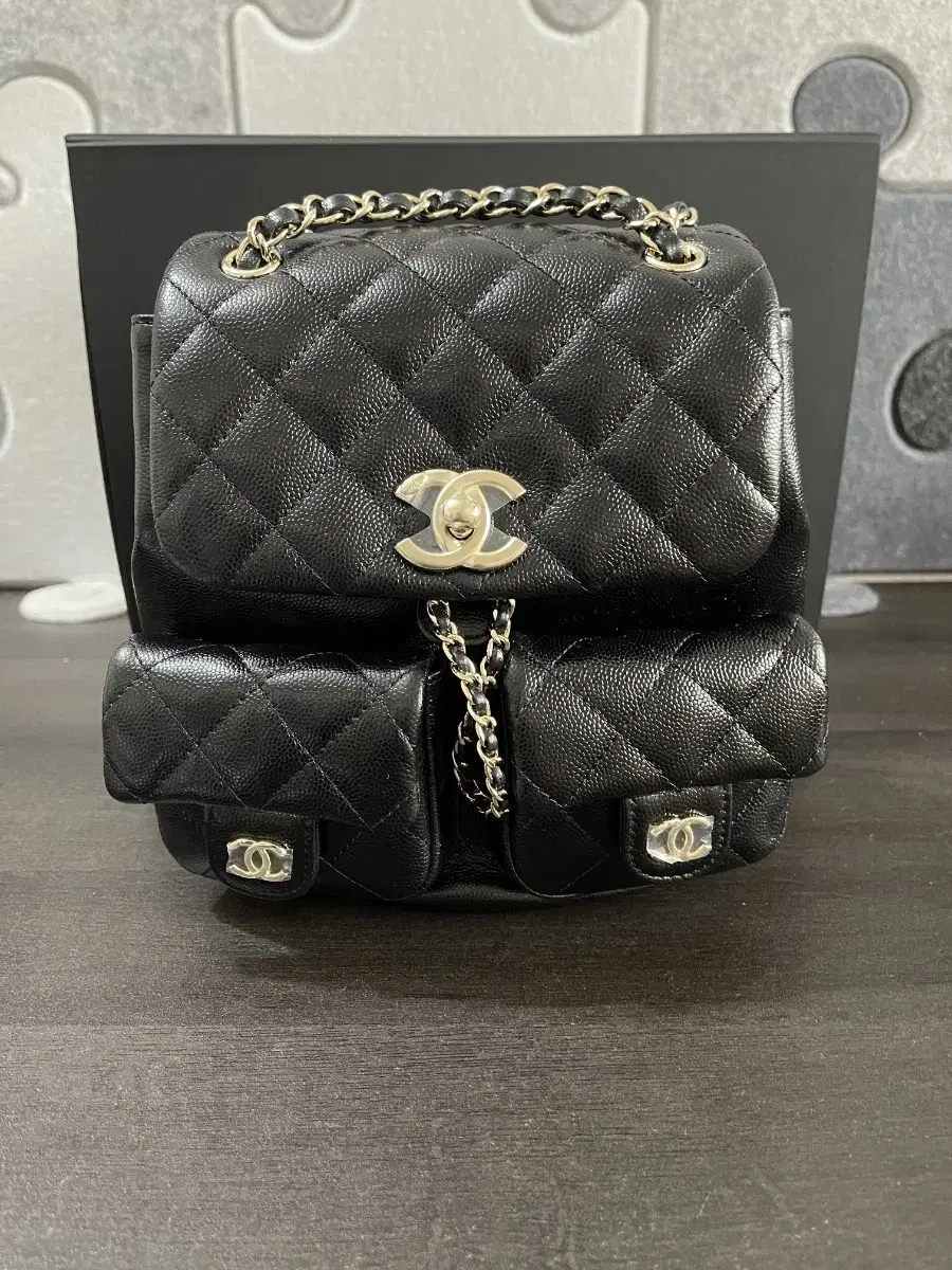 Chanel Dumas Two-Pocket Backpack Medium CaviarMaterials