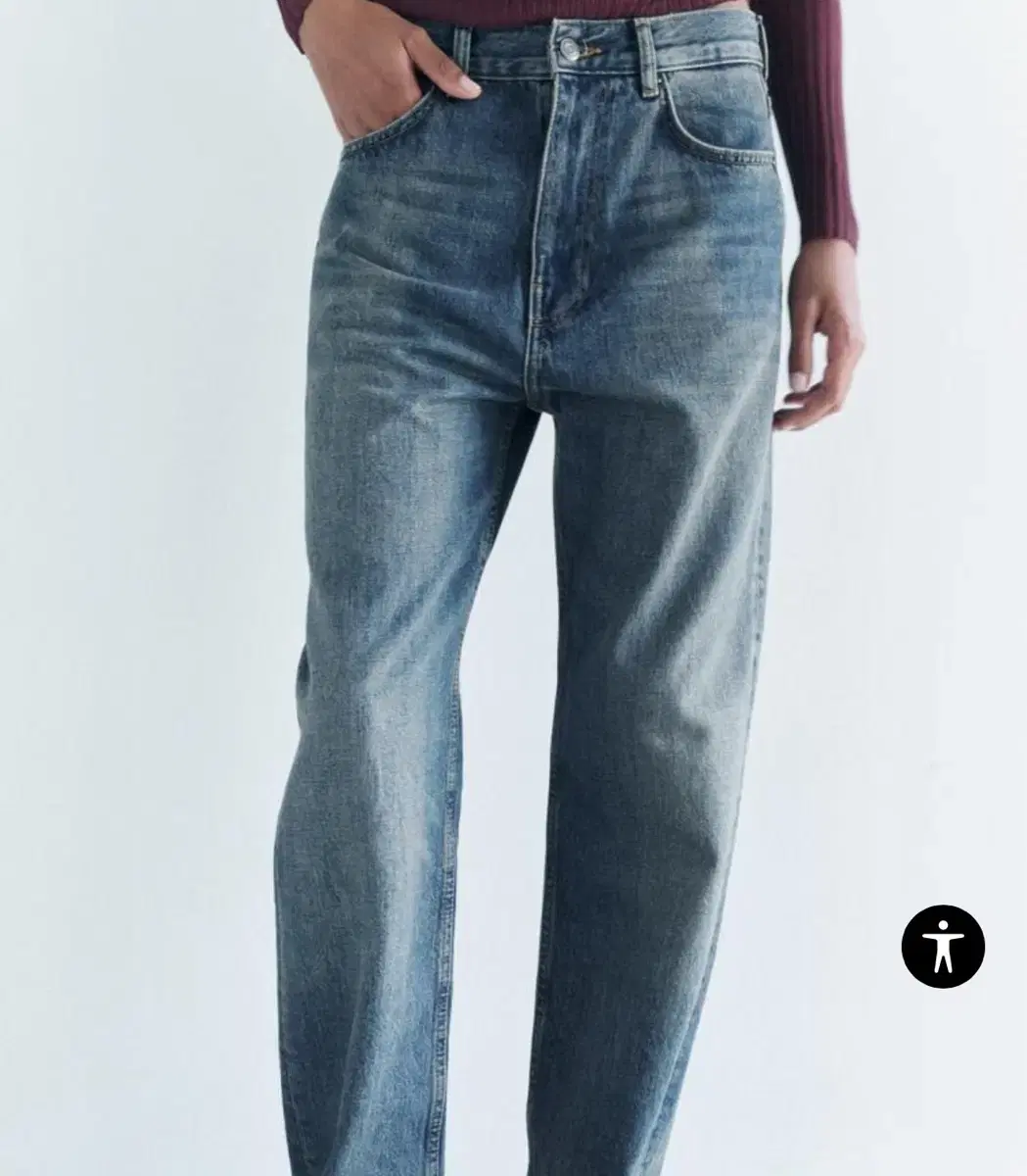 자라 ZARA JEANS ZW COLLECTION RELAXED 미드라이