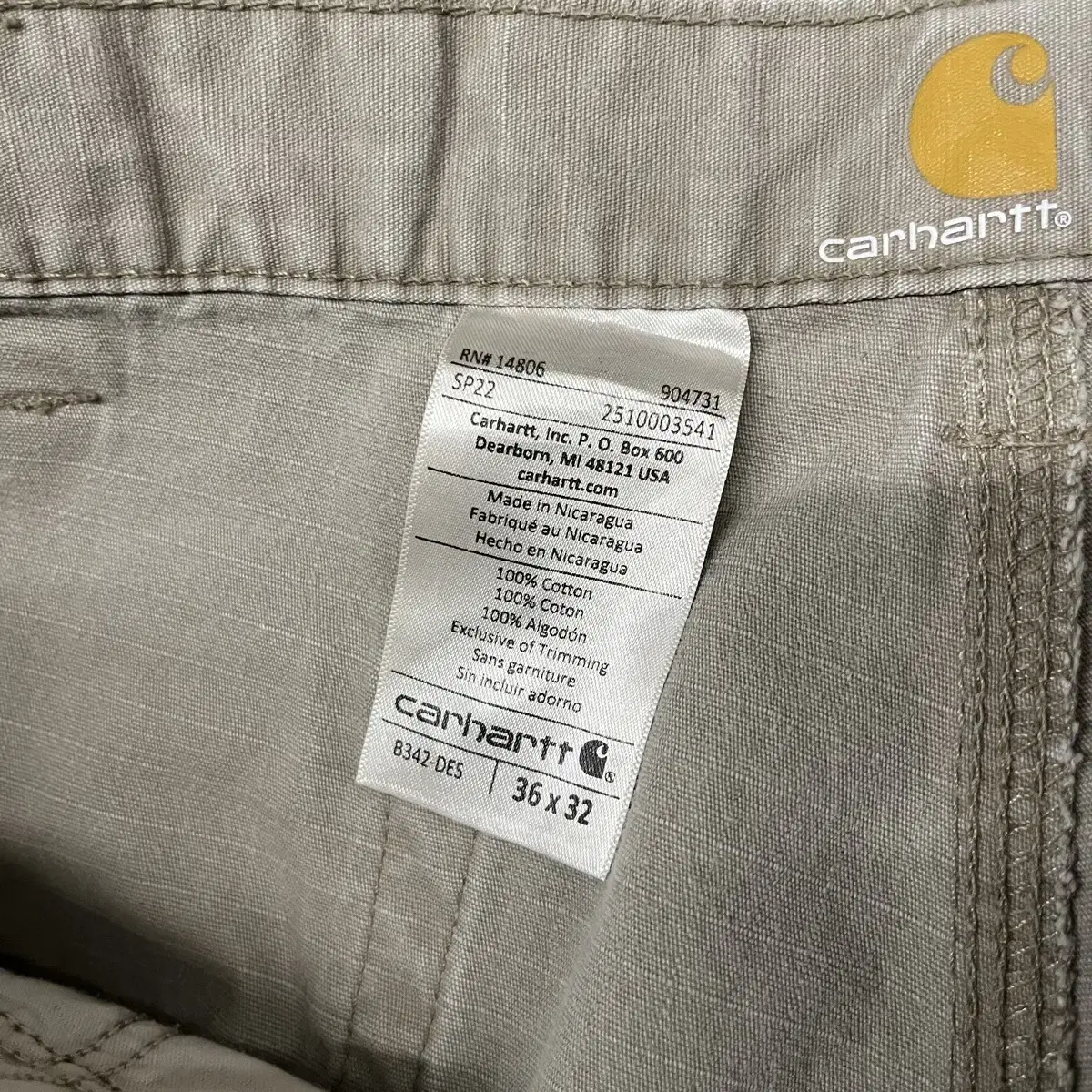 Carhartt B342 카펜터 워크 팬츠 (35)