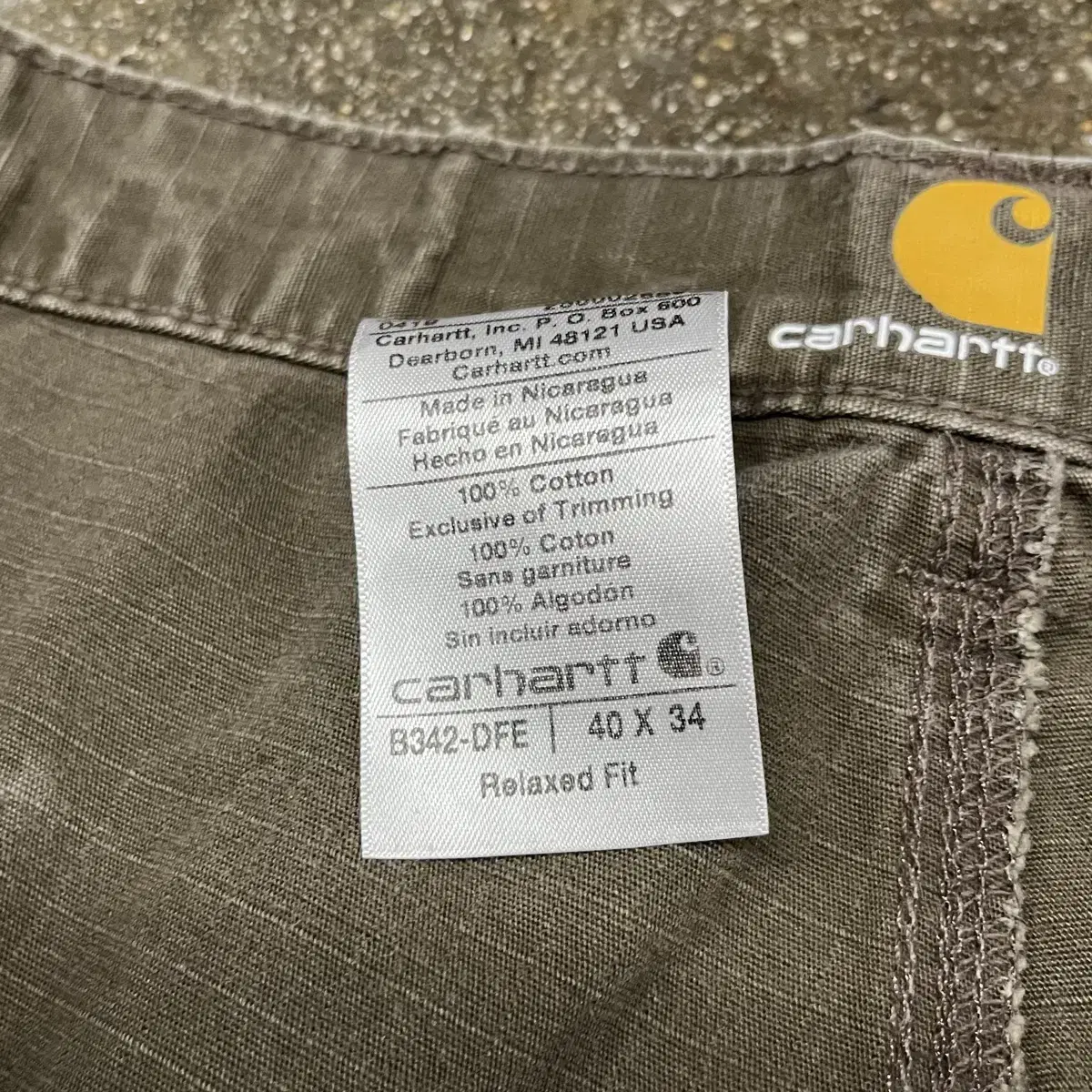 Carhartt B342 카펜터 워크 팬츠 (39)