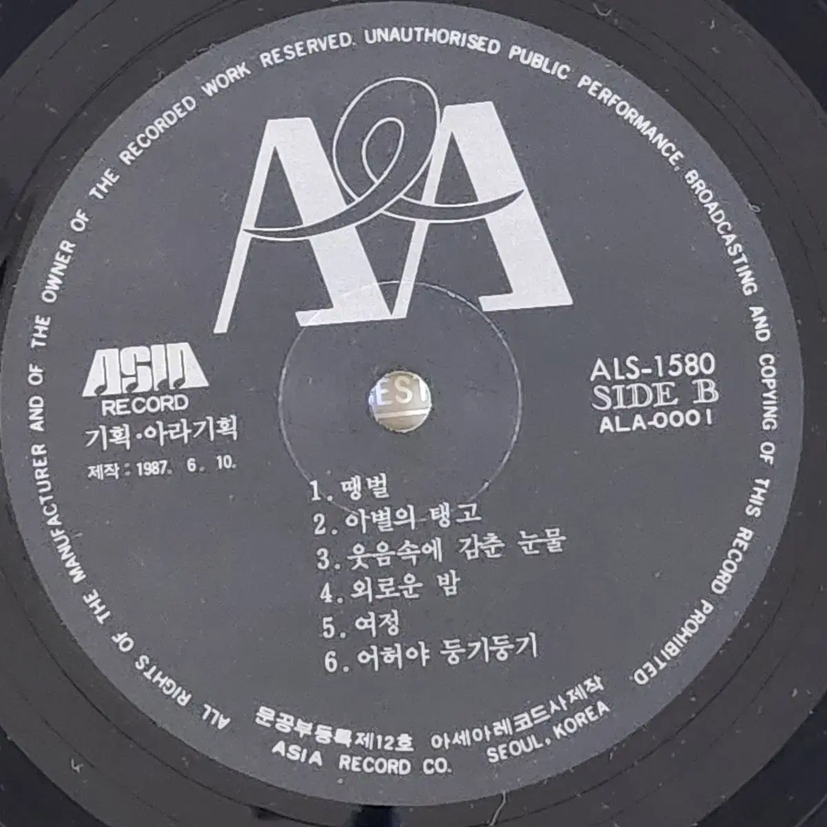 나훈아 사나이 눈물,땡벌 LP