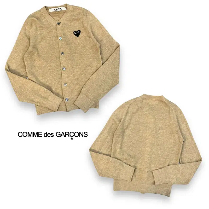 Comme des Garçons Play Wool Heart and Pen Cardigan Y08889