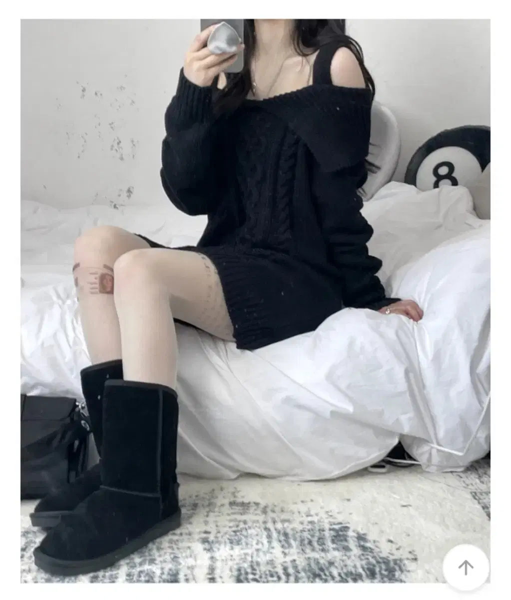 에이블리 오피엠 cape off shoulder dress (지그재그,