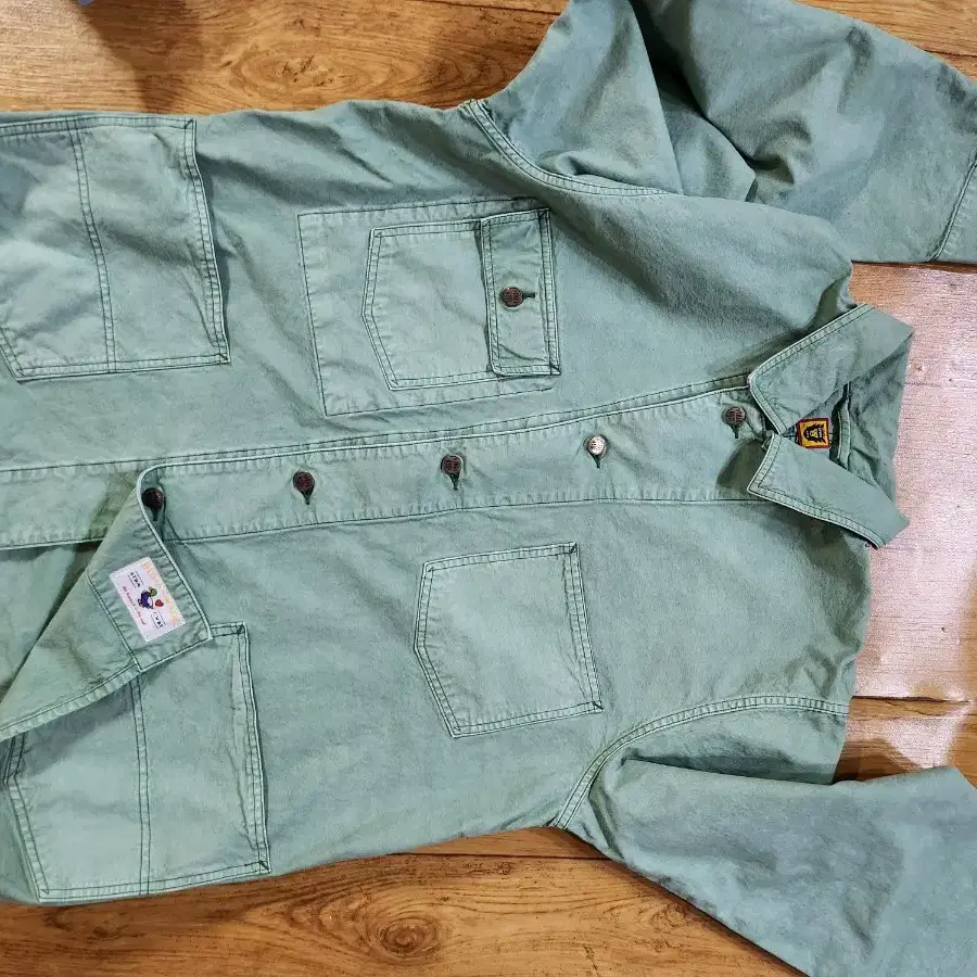 휴먼메이드 Dyed coverall Jacket Green 자켓