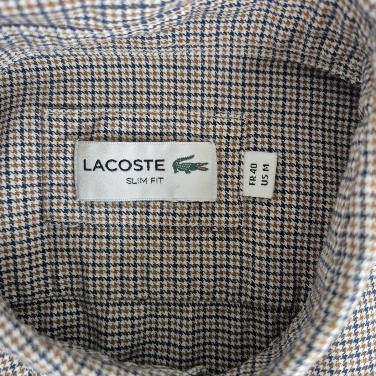 (C-42) LACOSTE 체크 셔츠