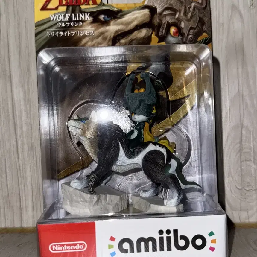 닌텐도 스위치 젤다 야생의 숨결 늑대 링크 amiibo 미개봉