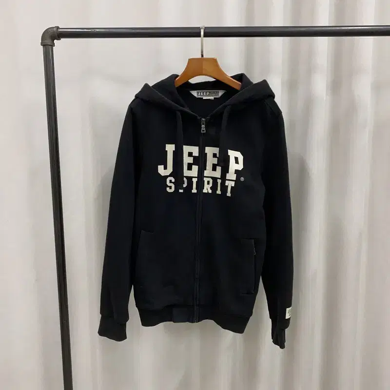 지프 JEEP 블랙 빅로고 후드집업 90 A07199