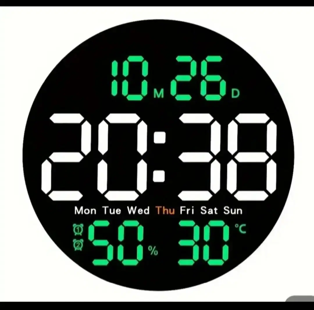 다기능 디지탈   전자 벽시계  리모컨 기능