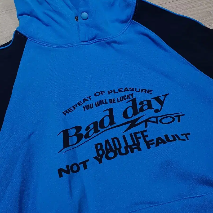 그루브라임 bad day 레글런 후드티 블루