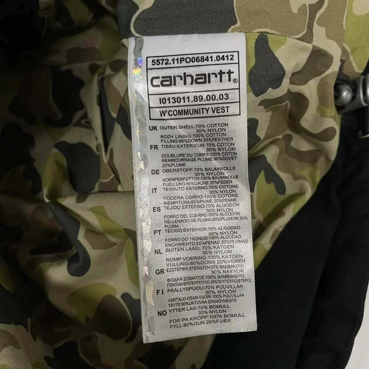 칼하트 Carhartt wip 베스트 패딩 조끼