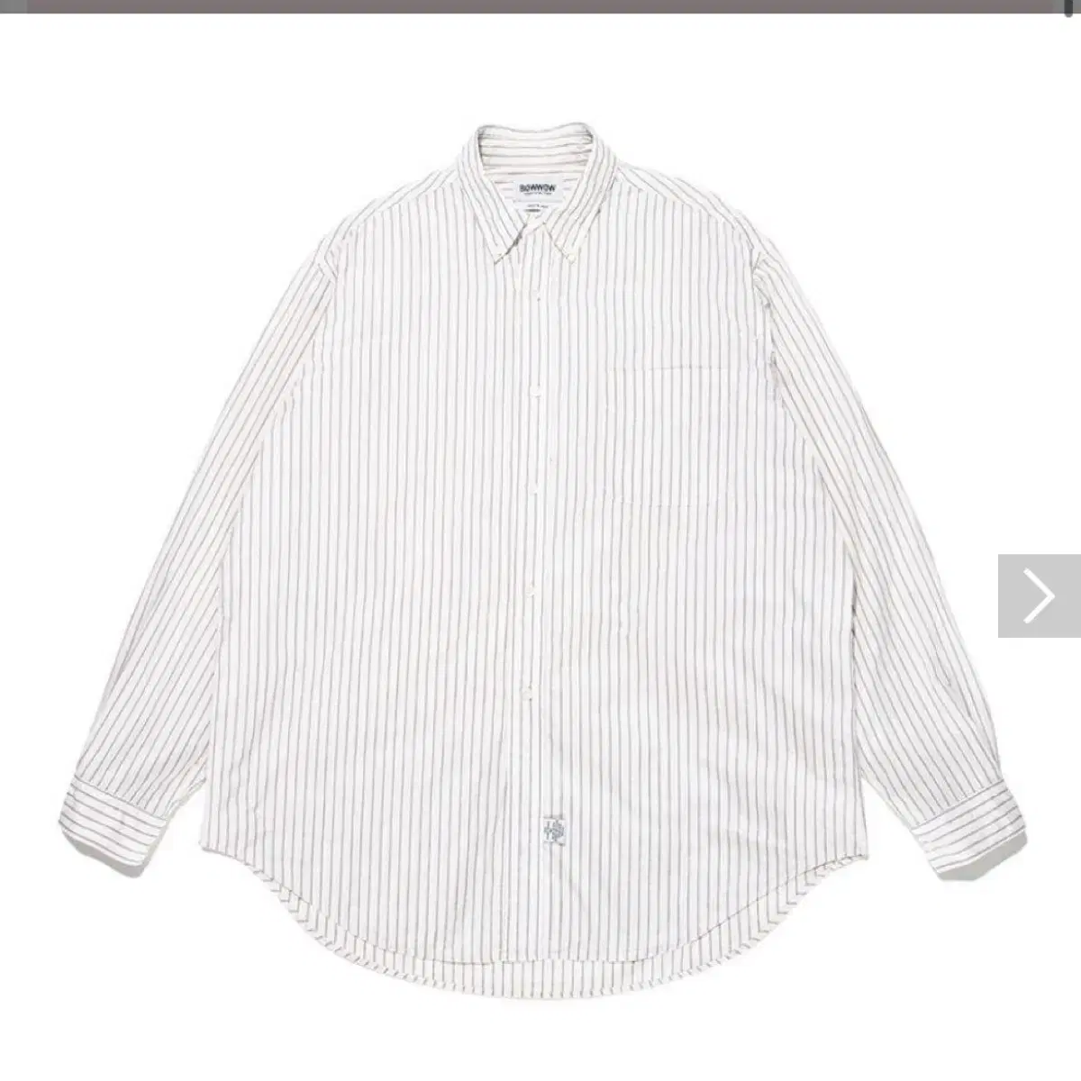 바우와우 셔츠  HIGH COUNT STRIPE B.D. SHIRTS