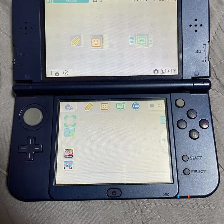 뉴 닌텐도3ds xl 블루 포켓몬 뱅크 포함