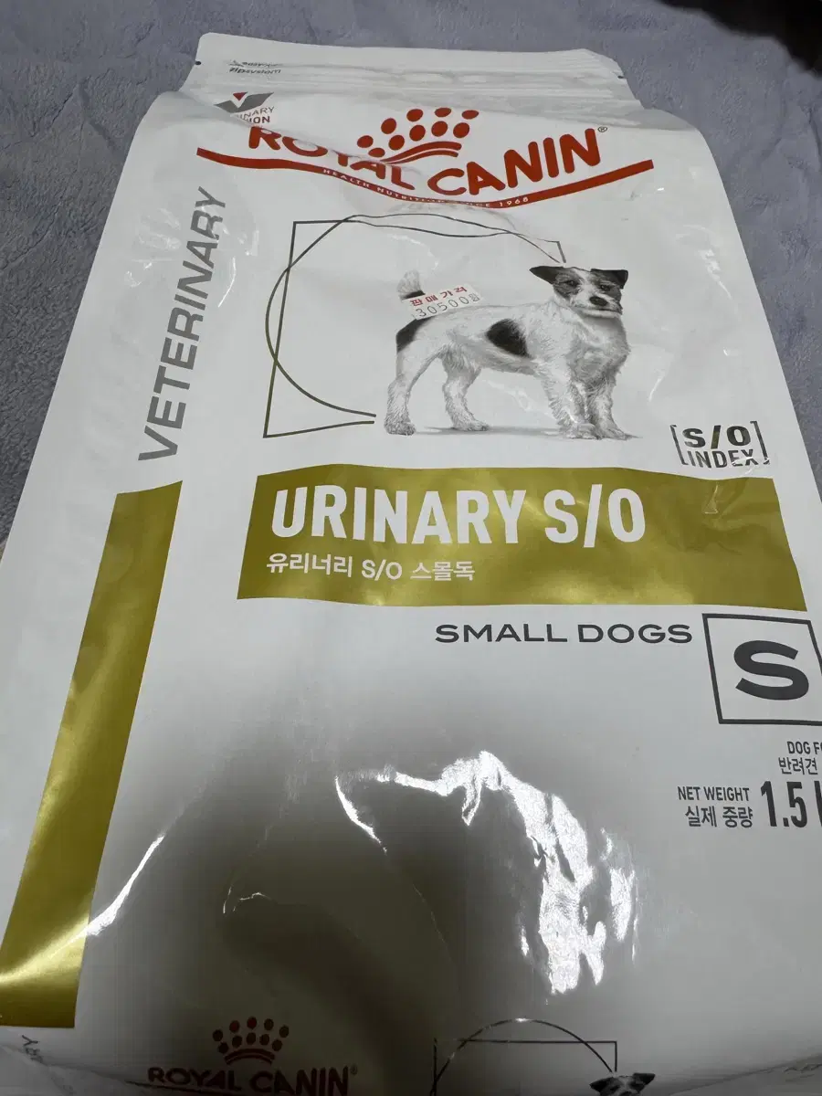 DOG 로얄캐닌 유리너리 S/O스몰독 사료1.5kg 처방식하부요로질환