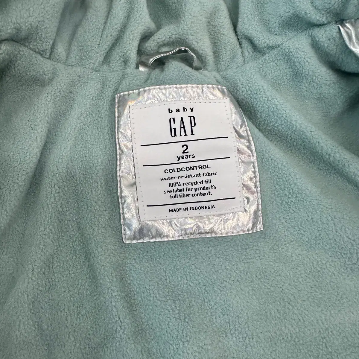 GAP 갭키즈 베이비 패딩 실버 2사이즈 95사이즈