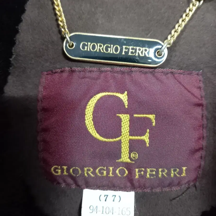 GIORGIO FERRI 밍크배색 양털 무스탕코트 77