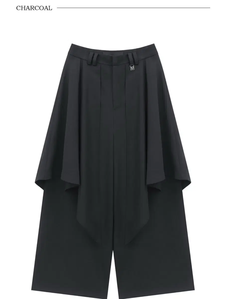 트리밍버드 Layered Drape Wrap Trouser 차콜