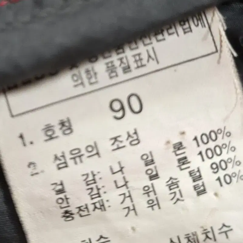 노스페이스 눕시700 구스다운 싸이즈90