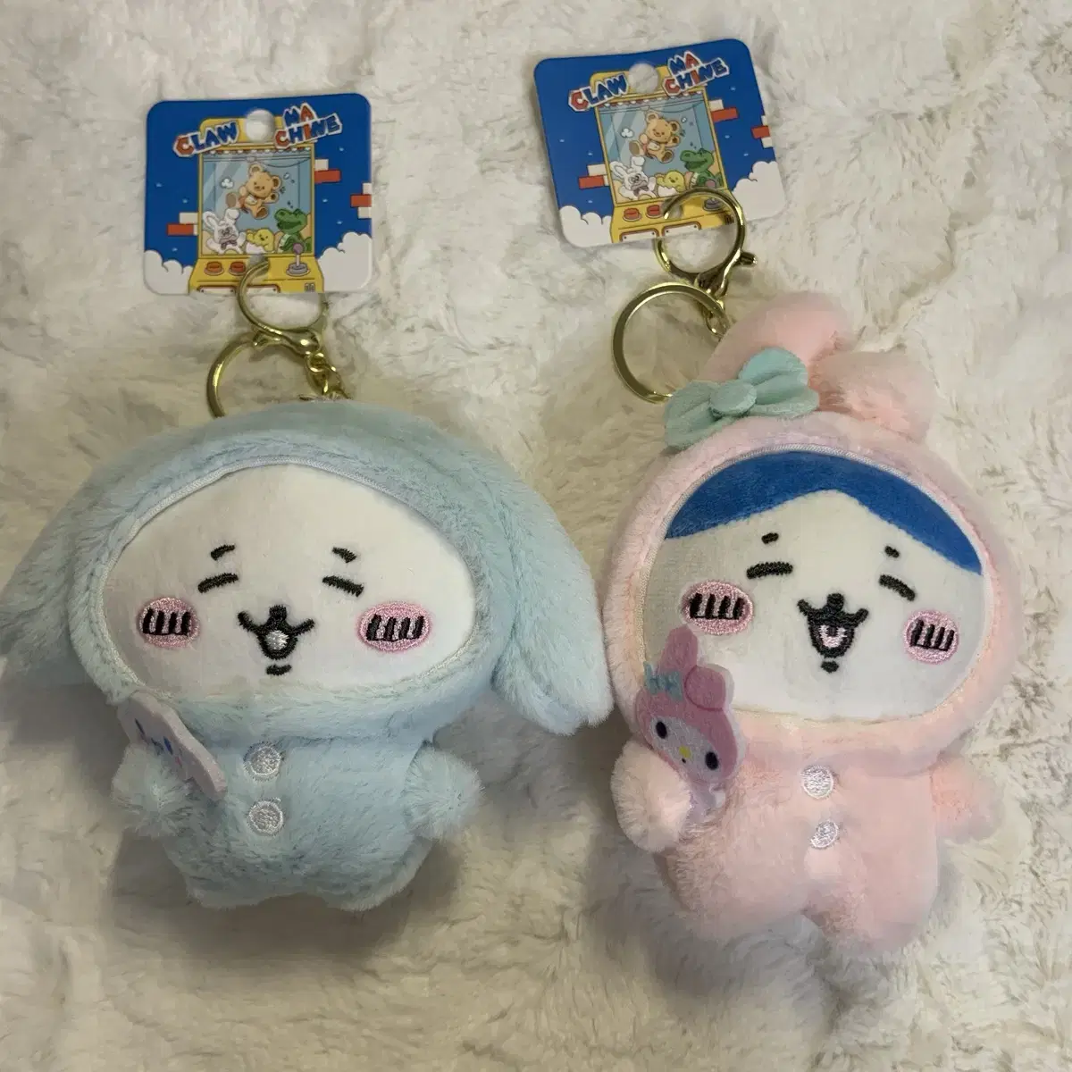 San Rio Chiikawa Collaboration keyring doll Medium Doll Hachiware Cinnamoroll Mamel