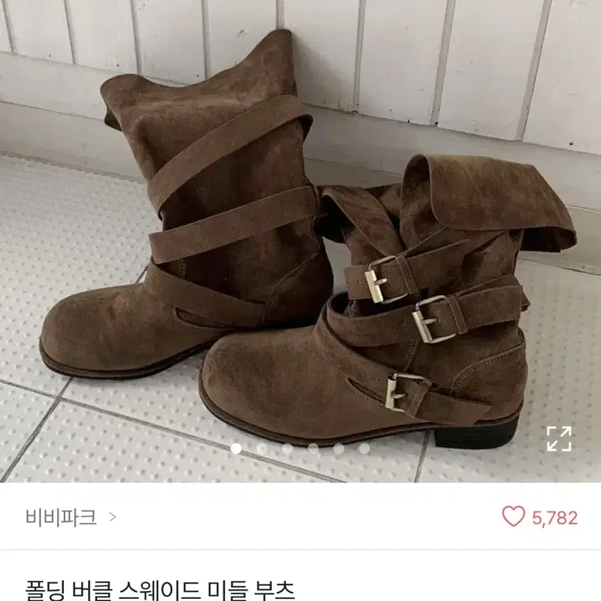 새상품) 에이블리 스웨이드버클부츠