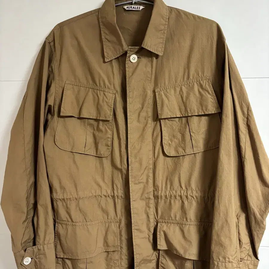 오라리  washed ripstop fatigue jacket 1size