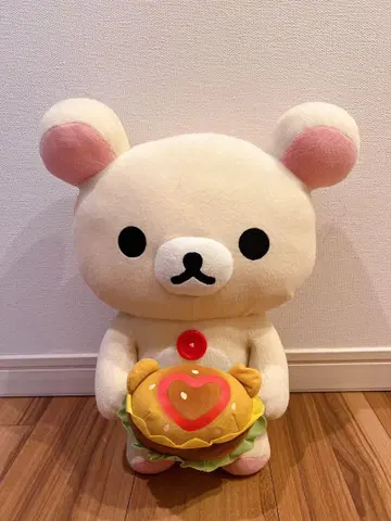 코리락쿠마 : 햄버거 포함 : BIG 봉제 인형