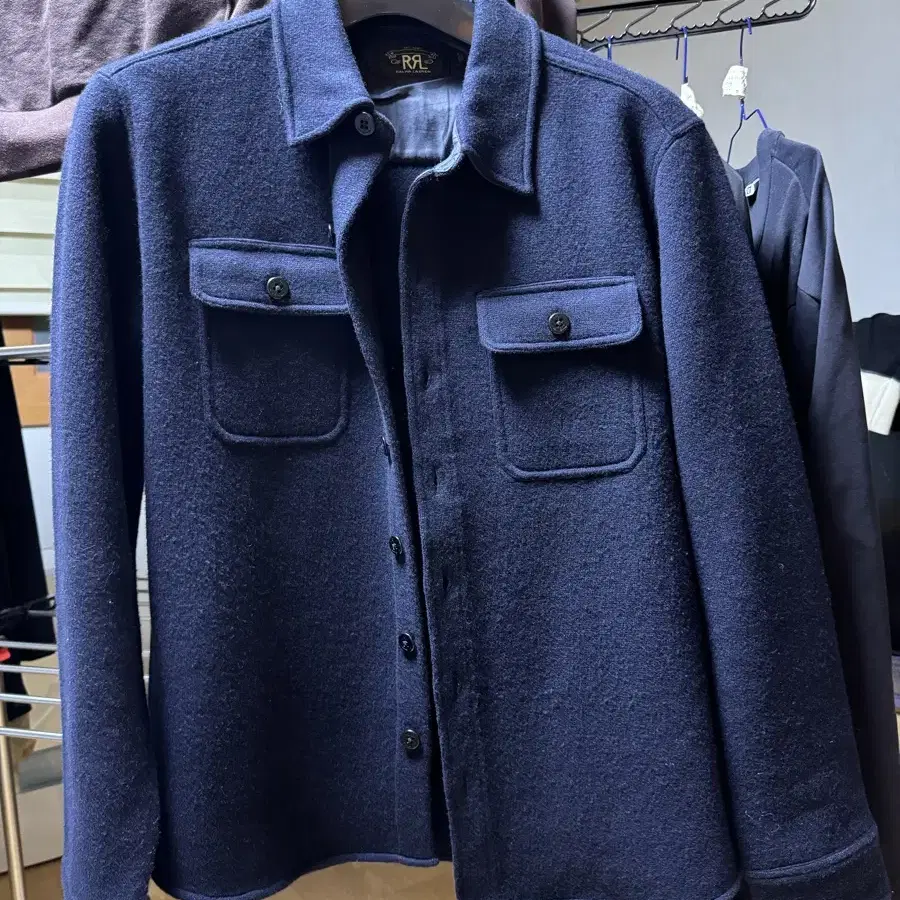 RRL 더블알엘 울 셔츠 (L)